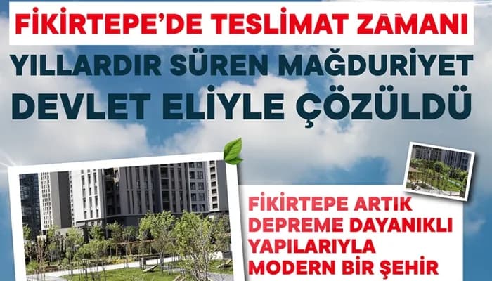 Fikirtepe’de Teslimatlar Başladı: 11 Bin 729 Bağımsız Bölüm Tamamlandı